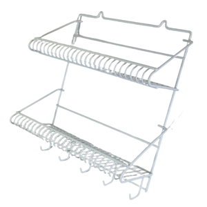 Etajeră pentru baie cu 2 polițe, raft organizator pentru depozitare accesorii baie
