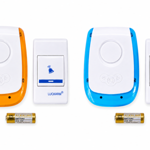Sonerie Wireless fără Fir cu Receptor și Buton de Apel, Rază Mare de Acțiune, Instalare Rapidă pentru Casă, Apartament și Birou 