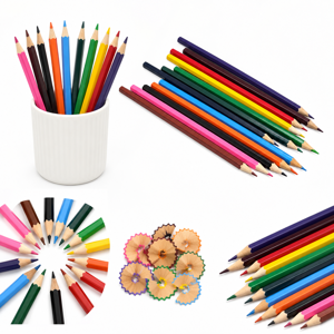 Set 12 Creioane Colorate pentru Desen, Colorat și Activități Creative