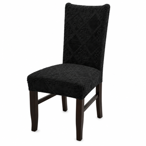 Husă Elastică pentru Scaun Model Vintage, Protecție Decorativă pentru Scaune Dining și Bucătărie