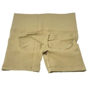 Pantaloni Modelatori cu Talie Înaltă Bej – Compresie Abdominală și Lombară, Design Ergonomic Invisibil sub Haine, Material Elastic și Respirabil, Ideal pentru Remodelare Corporală și Susținere Zilnică