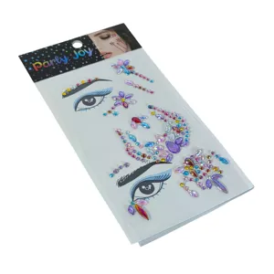 Stickere autoadezive diamant pentru fata si machiaj Party Joy, decor cristale adezive