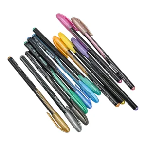 Set 12 Pixuri Colorate cu Gel – Cerneală Intensă pentru Scriere, Desen, Schițe și Activități Creative