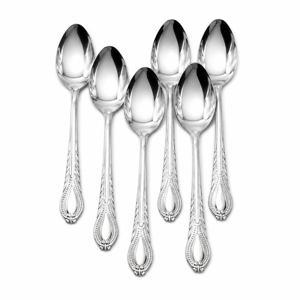 Set Tacâmuri din Inox 12 Piese, Linguri și Furculițe pentru Servirea Mesei, Design Clasic cu Mâner Decorativ, pentru Utilizare Zilnică și Ocazii Speciale