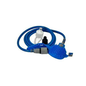 Kit Duș pentru Câini, cu Perie din Silicon și Furtun Flexibil, Conectare Rapidă la Robinet, Spălare Ușoară și Eficientă