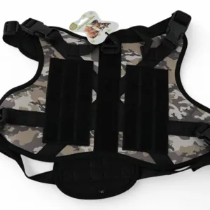 Ham Militar pentru Câini, Mărimea M, Model Camuflaj, Ideal pentru Activități Outdoor