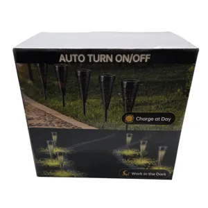 Lampă Solară de Grădină 41 × 7 cm, Iluminat Decorativ Exterior pentru Alei, Curte și Grădină