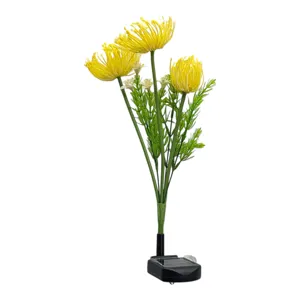 LAMPĂ SOLARĂ DE GAZON CU FLORI TIP LALEA 71 CM SET 2 BUCĂȚI PENTRU ILUMINARE ȘI DECOR GRĂDINĂ