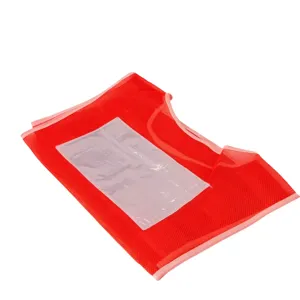 Vestă Reflectorizantă Profesională cu Benzi Largi din PVC – Portocaliu Intens, Mărime Reglabilă | Echipament Vizibilitate Ridicată pentru Drum, Șantier, Ciclism, Logistică