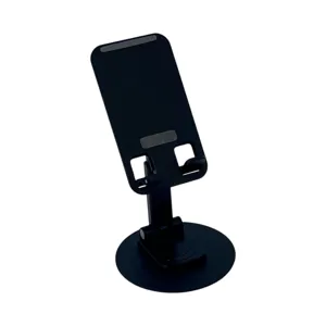 Suport Telefon Birou Reglabil – Stand Universal pentru Smartphone și Tabletă, Plastic Rezistent, Bază Stabilă, Culoare Negru