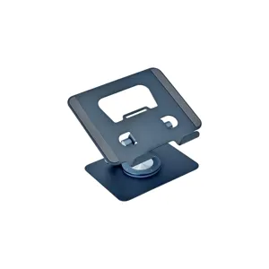 Suport Telefon și Tabletă din Metal – Stand Reglabil, Bază Antiderapantă, Unghi Ajustabil 360°, Culoare Negru