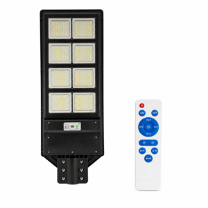 Lampă Solară LED 400W cu Telecomandă, Iluminare Stradală Exterior, Senzor de Mișcare, Rezistentă la Intemperii, Montaj pe Stâlp sau Perete
