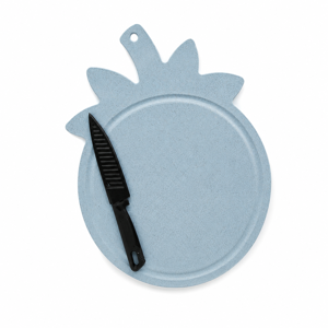 Tocător Bucătărie cu Cuțit Inclus, Formă Ananas, Placă de Tăiere și Servire 33x26 cm, Multifuncțional pentru Legume, Fructe și Carne