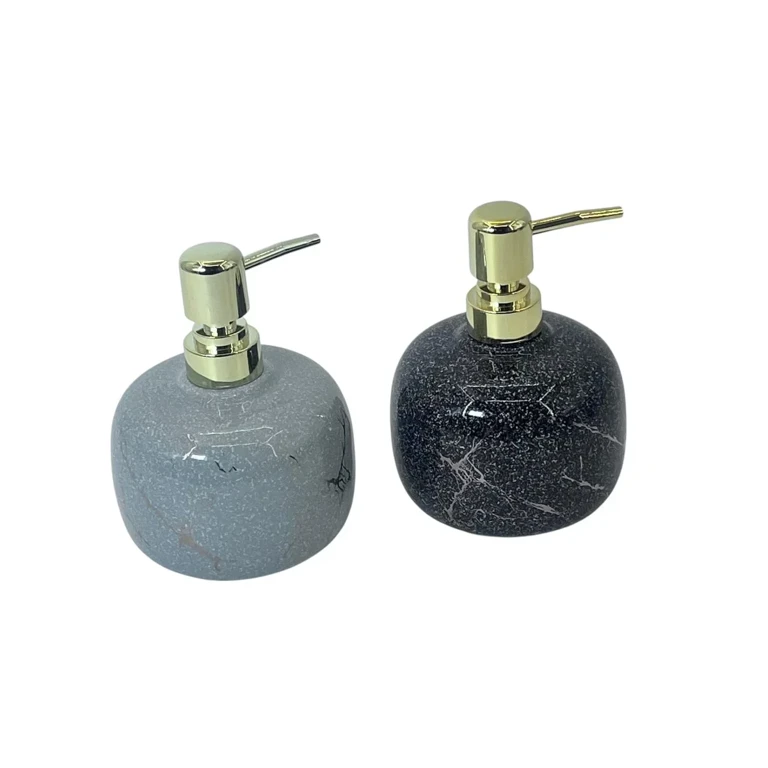 Dispenser Săpun Lichid Ceramic cu Pompă Auriu – Diverse Culori