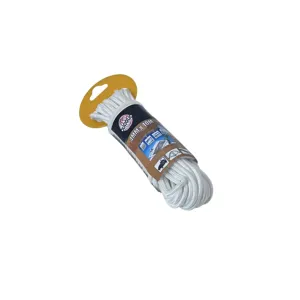 Sfoară Polipropilenă 4 mm, 10 m, Rezistentă la Apă și Rupere, Ușoară și Flexibilă, Ideală pentru Gospodărie, Camping, Grădină, Alb