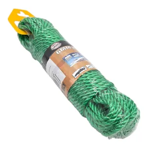Sfoară Multifuncțională 6 mm x 20 m, Frânghie Rezistentă pentru Camping, Uscarea Rufelor, Legare, Fixare și Uz Casnic