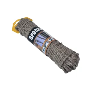 Sfoară Din Cânepă 4 mm, 20 m, Biodegradabilă și Rezistentă, Textură Naturală, Ideală pentru Ambalare, Grădinărit și Proiecte DIY
