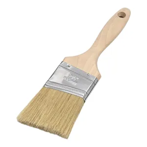 Pensulă Lată pentru Zugrăvit cu Mâner din Lemn – Pensulă pentru Vopsea, Lac, Grund și Bait