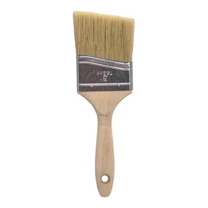 Pensulă Lată pentru Zugrăvit 3 Inch – Mâner din Lemn, pentru Vopsea Lavabilă, Lac, Grund și Bait