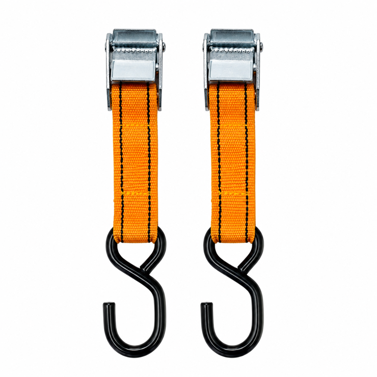 CHINGĂ DE FIXARE CU CLICHET ȘI CÂRLIGE 2.5M × 25MM