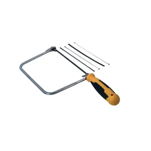 Fierăstrău Tip Bomfaier Mic – Set 5 Piese, Cadru cu Mâner Ergonomic și Lame Interșchimbabile pentru Tăieri Precise