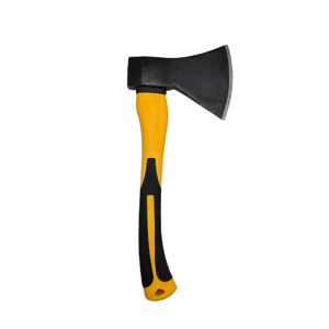 Topor 1000 g cu Mâner Ergonomic Antiderapant, Lamă din Oțel, Ideal pentru Tăiat și Despicat Lemne, Negru-Galben