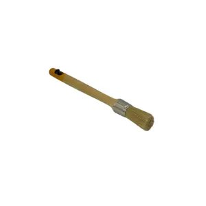 Pensulă Rotundă pentru Vopsit 280 mm – Diametru 25 mm, Peri Naturali, Mâner din Lemn