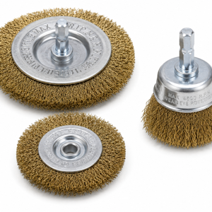 Set 3 Perii Metalice pentru Mașină de Găurit, Accesorii pentru Curățare, Decapare și Îndepărtare Rugină
