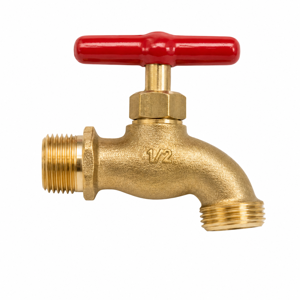 Robinet din Alamă 1/2 Inch pentru Exterior și Grădină, Rezistent la Coroziune, cu Mâner Tip T