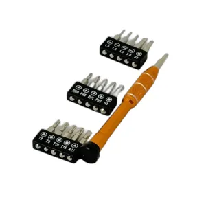 Set Surubelnite de Precizie 17 Piese – Capete Diverse, Ideale pentru Reparatii Fine, Electronice, Ceasuri si Ochelari