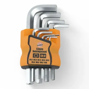 Set Chei Imbus Hexagonal 9 Buc – Mărimi Diferite, Instrumente Profesionale Rezistente și Ergonomice pentru Montaj și Reparații