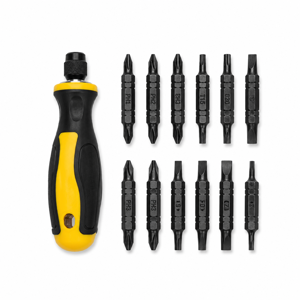 Set Șurubelniță cu Biți Interșchimbabili 13 Piese, Trusă Multifuncțională pentru Reparații Electronice, Electrocasnice, Mobilier și Bricolaj