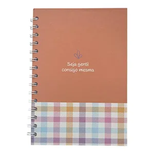 AGENDA SPIRALATĂ A5 CU 100 FILE, COPERTĂ DECORATIVĂ CU DESIGN GEOMETRIC COLORAT, PENTRU NOTIȚE ȘI ORGANIZARE