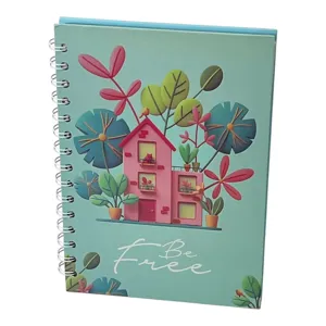 Notebook A5 cu 100 File – Coperta 3D Girl, Hartie Premium 80g/m², Perfect pentru Scoala si Birou