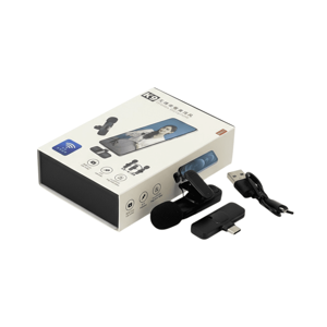 Microfon wireless K9 pentru telefon, plug and play, rază 20m, sunet clar și sensibilitate ridicată, compatibil Android și iOS