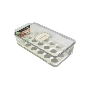 Cutie de Depozitare Multifuncțională cu Capac și Suport Interior, Organizator Transparent pentru Bucătărie și Frigider