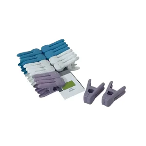 Set 12 Cârlige de Rufe din Plastic Durabil, Culori Asortate, Prindere Puternică, Rezistente la Soare, Vânt și Umiditate, Ideale pentru Uscarea Hainelor, Textilă și Artizanat