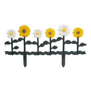 GARD DECORATIV PENTRU GRĂDINĂ CU FLORI – BORDURĂ ORNAMENTALĂ DIN PLASTIC PENTRU ALEI ȘI RONDURI