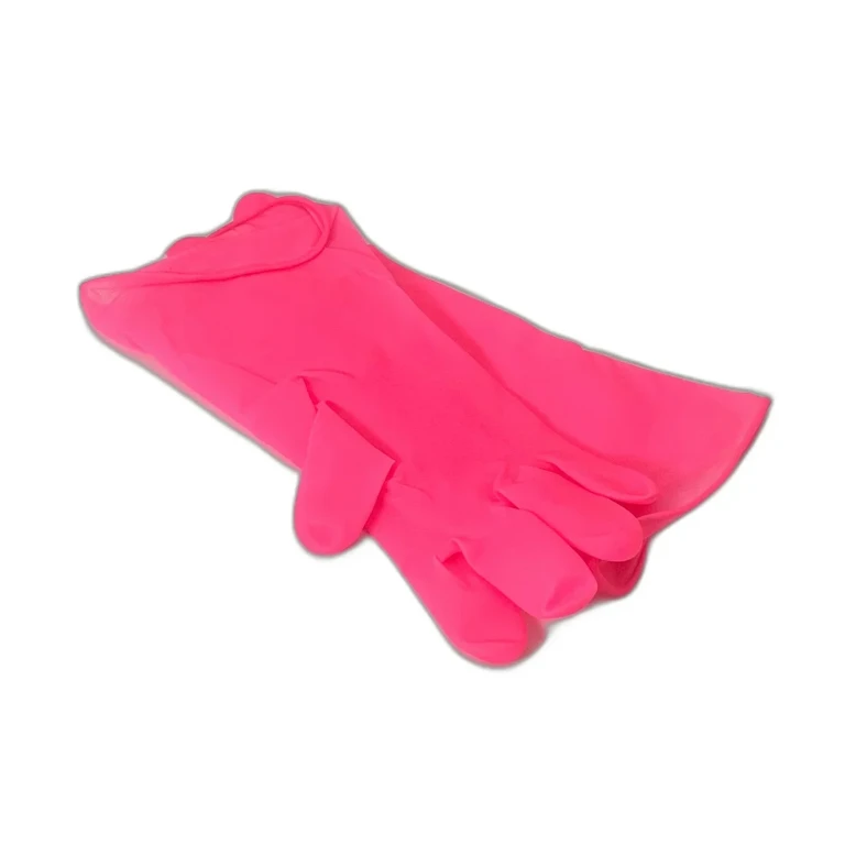 Manusi Menaj Roz Neon Cauciuc, Flexibile si Rezistente
