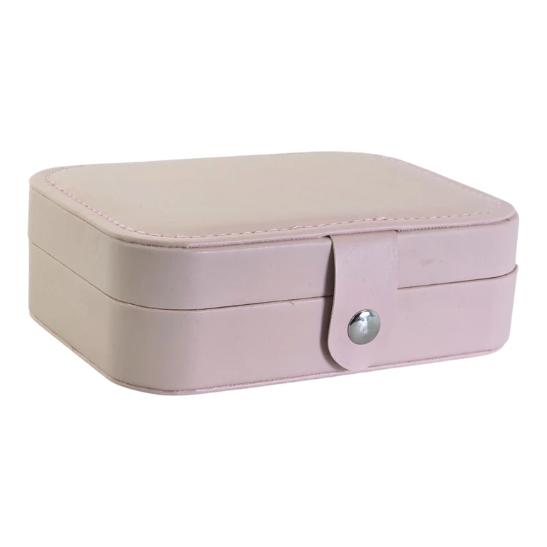 Cutie Bijuterii Portabila cu Inchidere Capse, Organizator Accesorii Elegant
