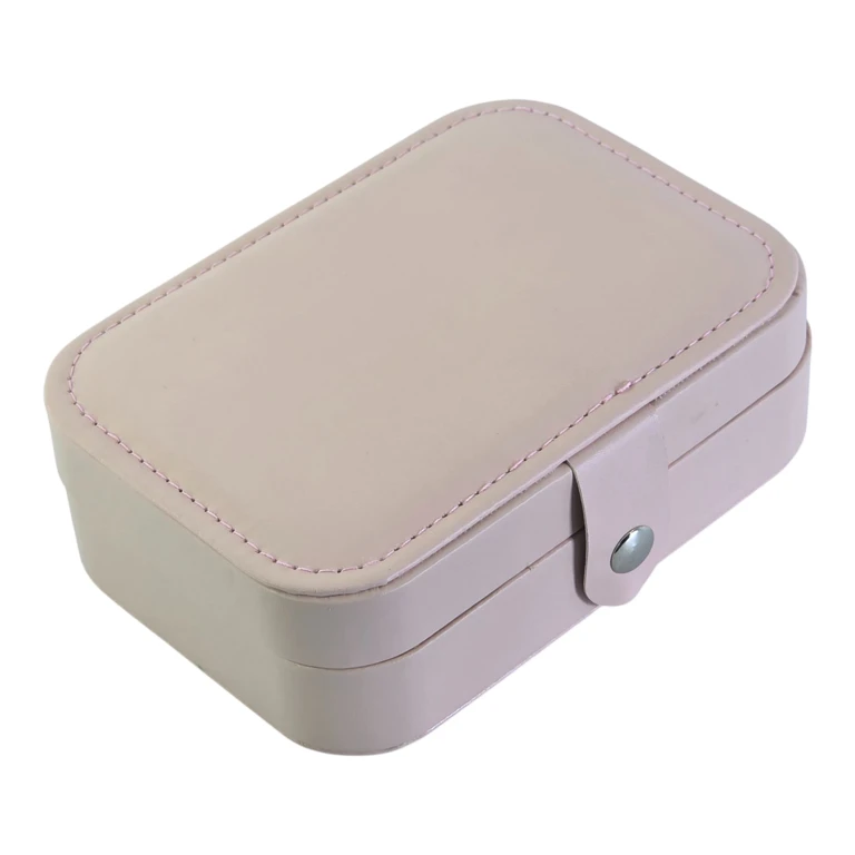 Cutie Bijuterii Portabila cu Inchidere Capse, Organizator Accesorii Elegant