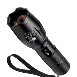Lanternă X900 Reîncărcabilă cu Încărcător și Baterie, Portabilă pentru Iluminare și Activități în Aer Liber