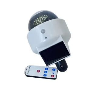 Lampă Solară LED JX-5116 – Cu Senzor de Mișcare, Telecomandă, Panou Solar Integrat, Design Tip Cameră Supraveghere, Iluminat Exterior pentru Curte, Garaj și Terasă