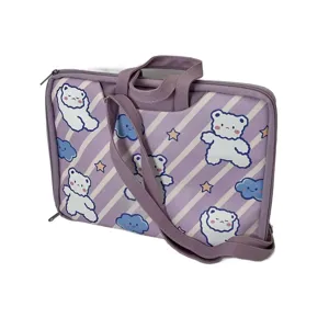 Geantă Laptop Copii 30 cm – Imprimeu Căţel Cartoon, Curea Reglabilă și Mânere, Disponibilă în Mai Multe Culori
