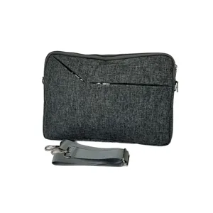 Geantă Laptop 30 cm cu Buzunare Externe și Curea Reglabilă – Design Slim, Disponibilă în Culori Albastru și Gri