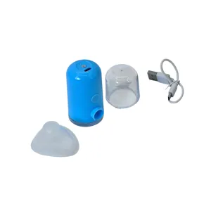 Curățător de ochi cu Aburi Reciprocabili – Reîncărcabil USB, Alb și Albastru, Compact și Ușor de Utilizat