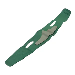 Curea de Lifting Facial, Culoare Verde, Mărime Universală Reglabilă, Mască pentru Reducerea Bărbiei Duble, Conturare Față și Gât, Bandă Fermitate Piele, Design Ergonomic și Confortabil
