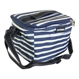 Geantă termoizolantă 24 x 17 x 18 cm pentru transport alimente și băuturi – Geantă frigorifică portabilă cu interior termoizolant, geantă pentru picnic, prânz sau călătorii