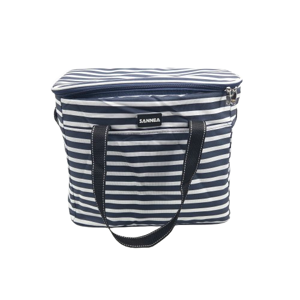 Geantă Termică 28L cu Dungi 37 x 24 x 32 cm, Geantă Frigorifică pentru Picnic, Plajă și Cumpărături, Menține Temperatura Alimentelor și Băuturilor