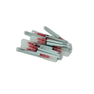 Set 12 Rezerve Roller 0.5 mm, Cerneală Roșie, Vârf Fin, Scriere Precisă, Fluidă și Uniformă, Ideal pentru Roller-uri, Birou, Școală și Proiecte Profesionale
